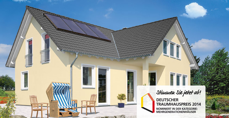 Massivhaus Domizil 192 von Town & Country Haus für den Deutschen Traumhauspreis 2014 nominiert – Voten Sie mit!